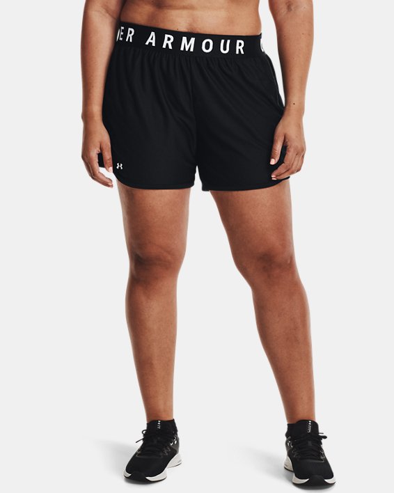 Women's UA Play Up 5" Shorts in Black image number 0